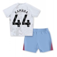 Dres Aston Villa Boubacar Kamara #44 Preč pre deti 2023-24 Krátky Rukáv (+ trenírky)